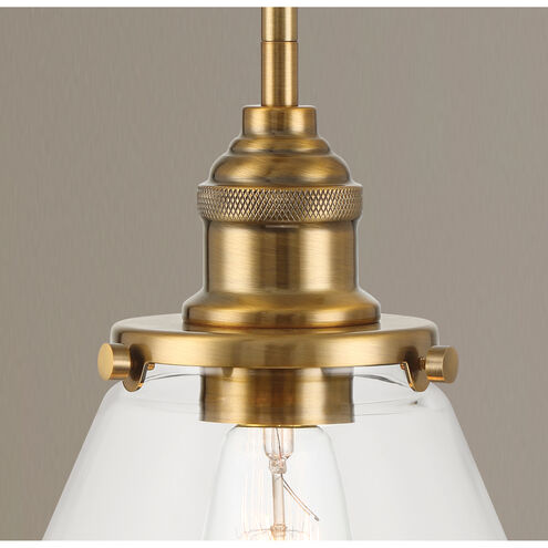 Barwell 1 Light 10 inch Oxidized Aged Brass Mini Pendant Ceiling Light